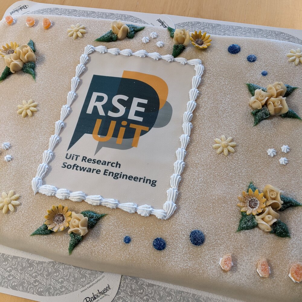 photo of the cake from the group inauguration event